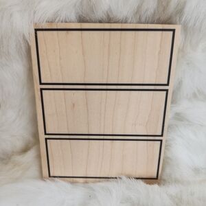 NWT Stamp It!  '#M1706 Block Group #6' Three Block Wooden Stamp